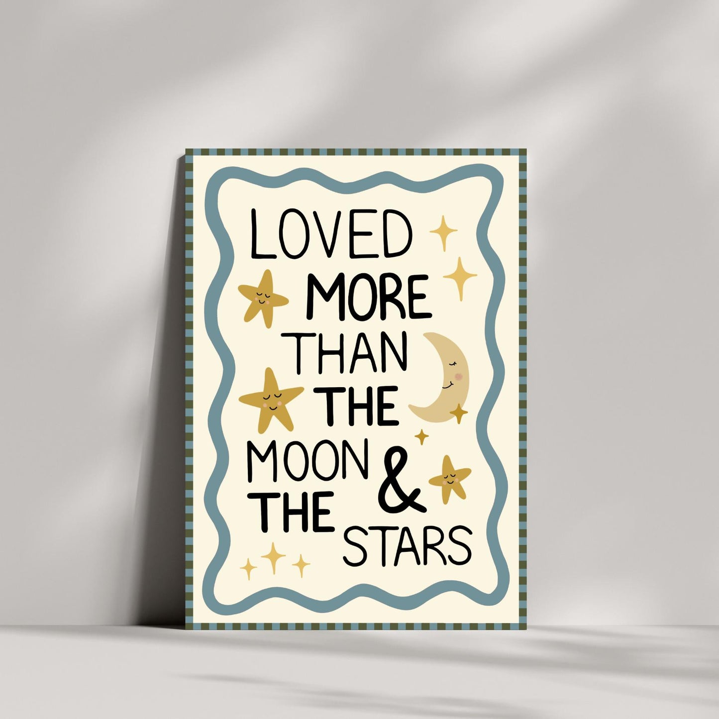 Loved More Than The Moon & The Stars Print
