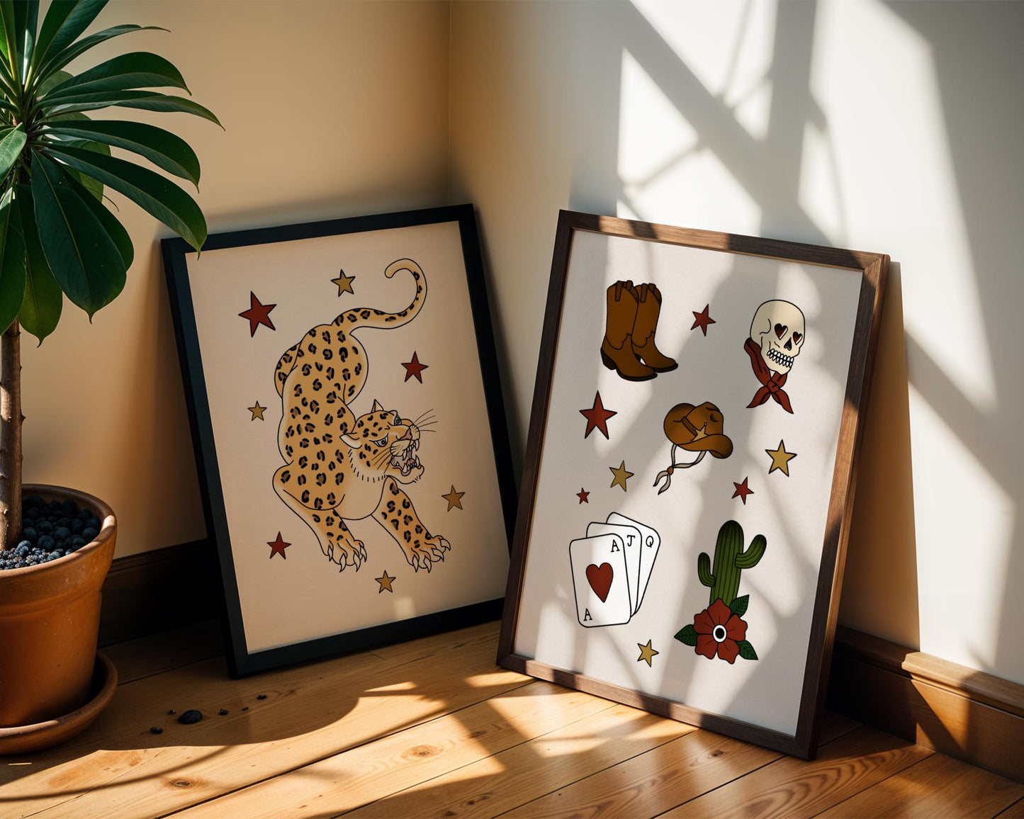 Western Cowboy Flash Print