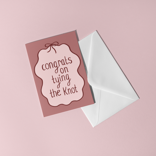 Congrats On Tying The Knot Card