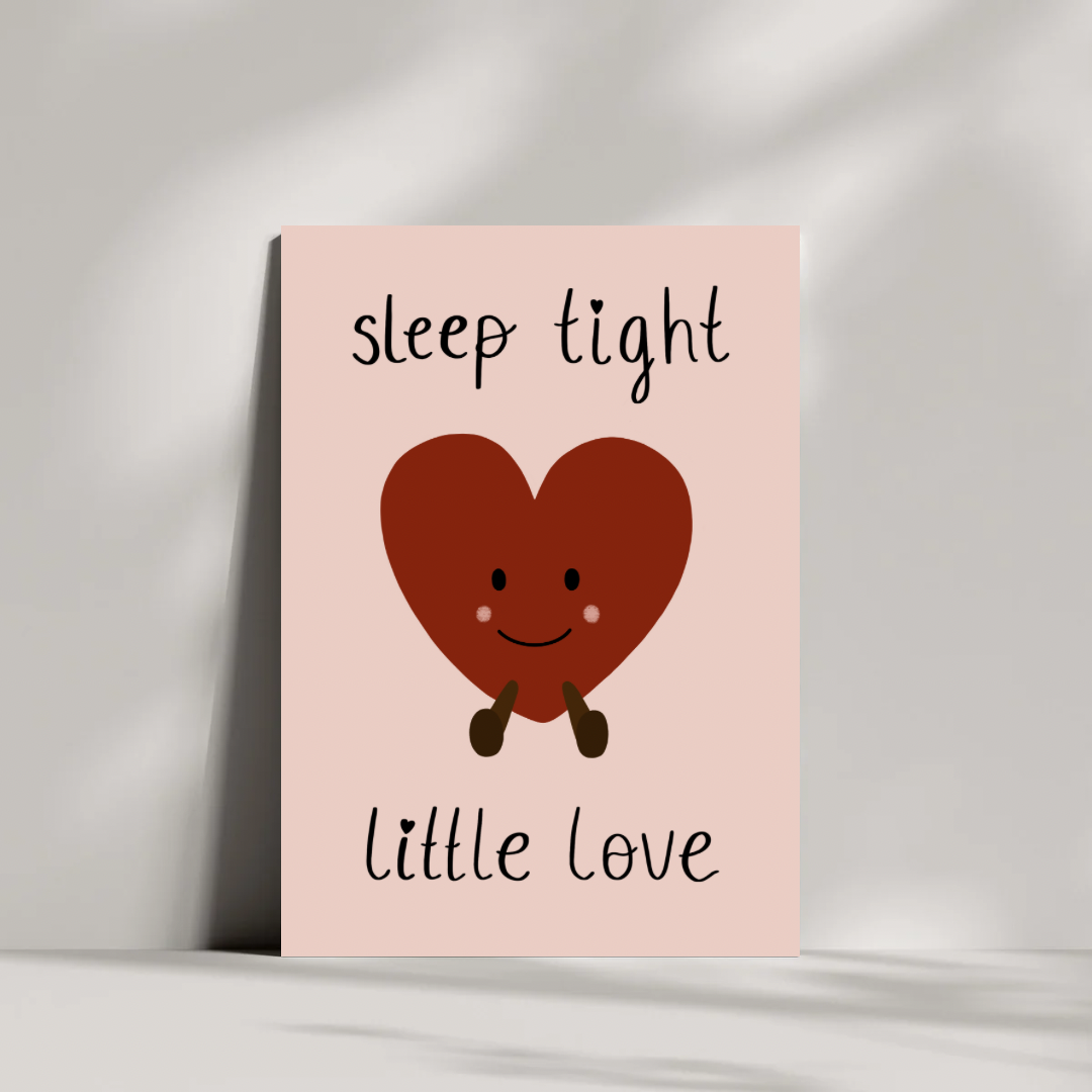 Plushie Sleep Tight Little Love Print