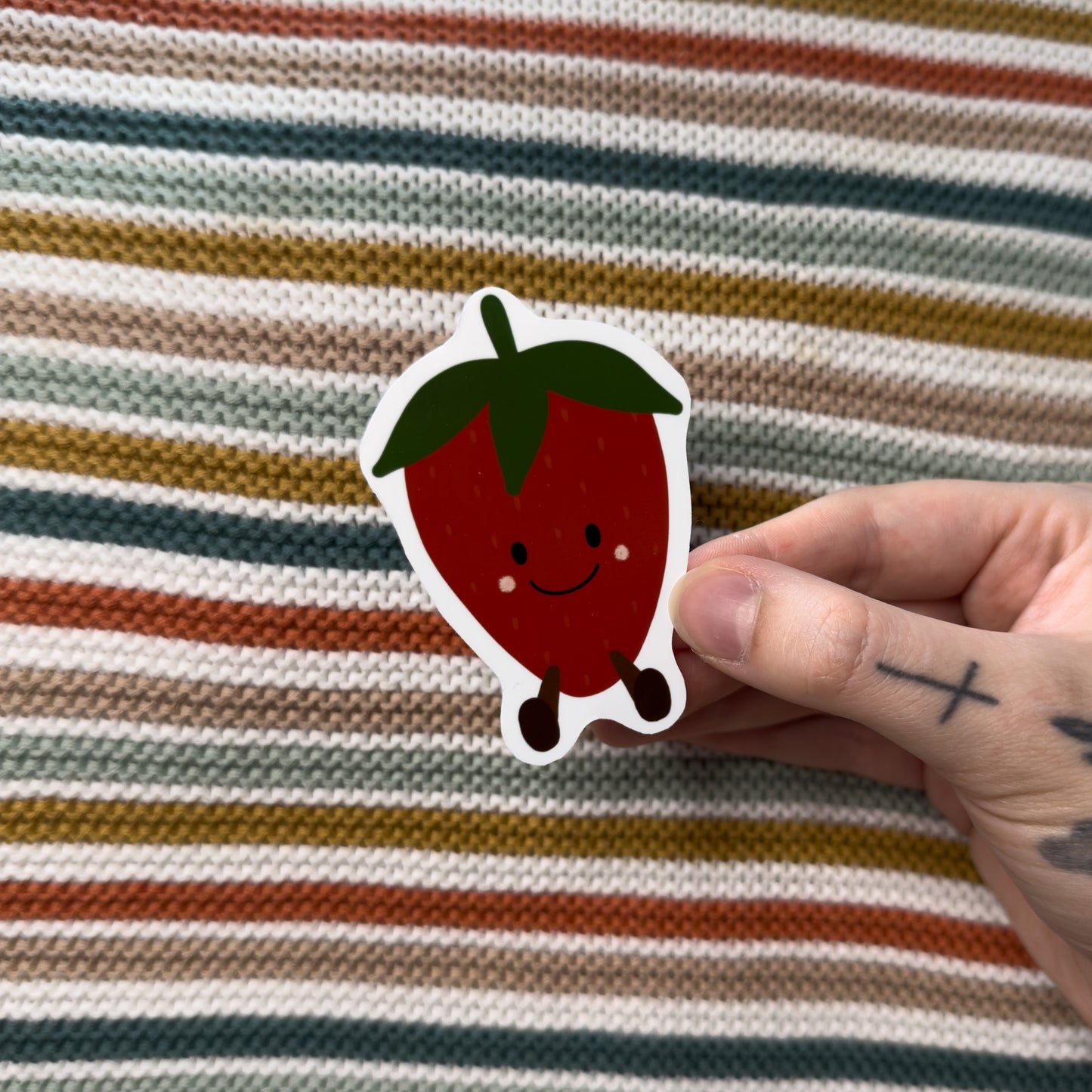Strawberry Plushie Sticker