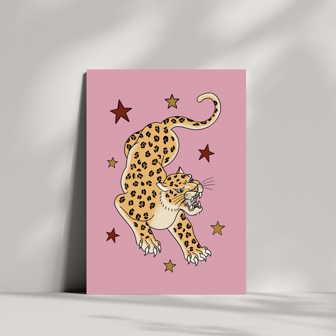 Traditional Style Leopard Print