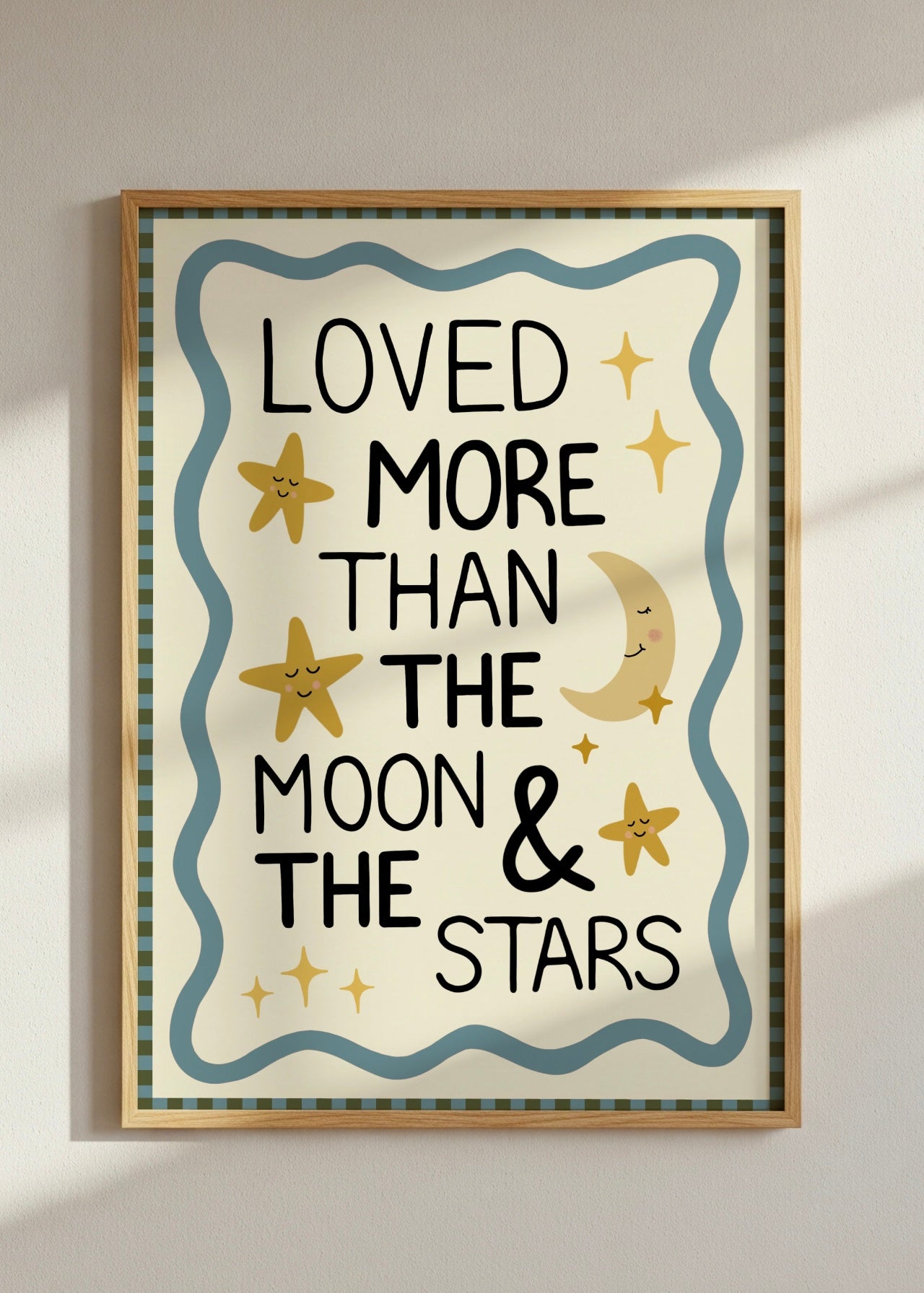 Loved More Than The Moon & The Stars Print