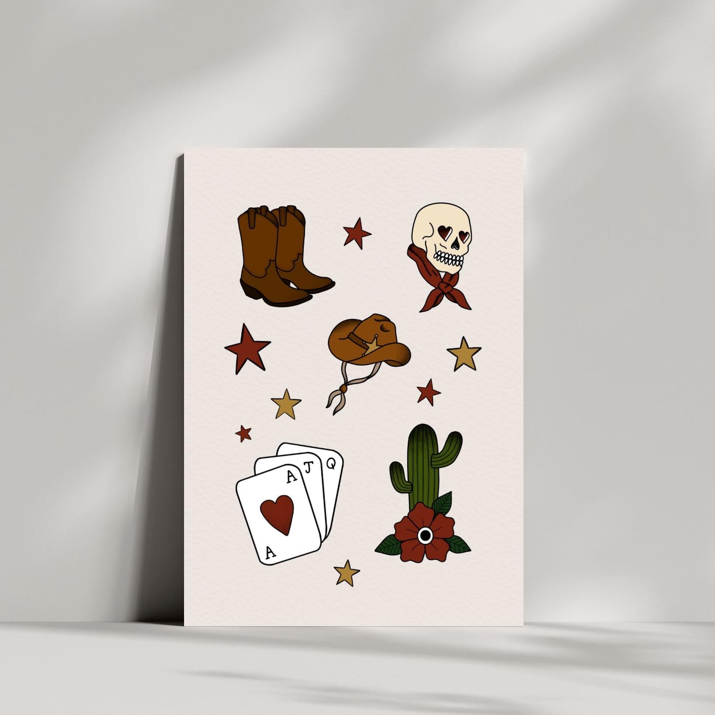 Western Cowboy Flash Print