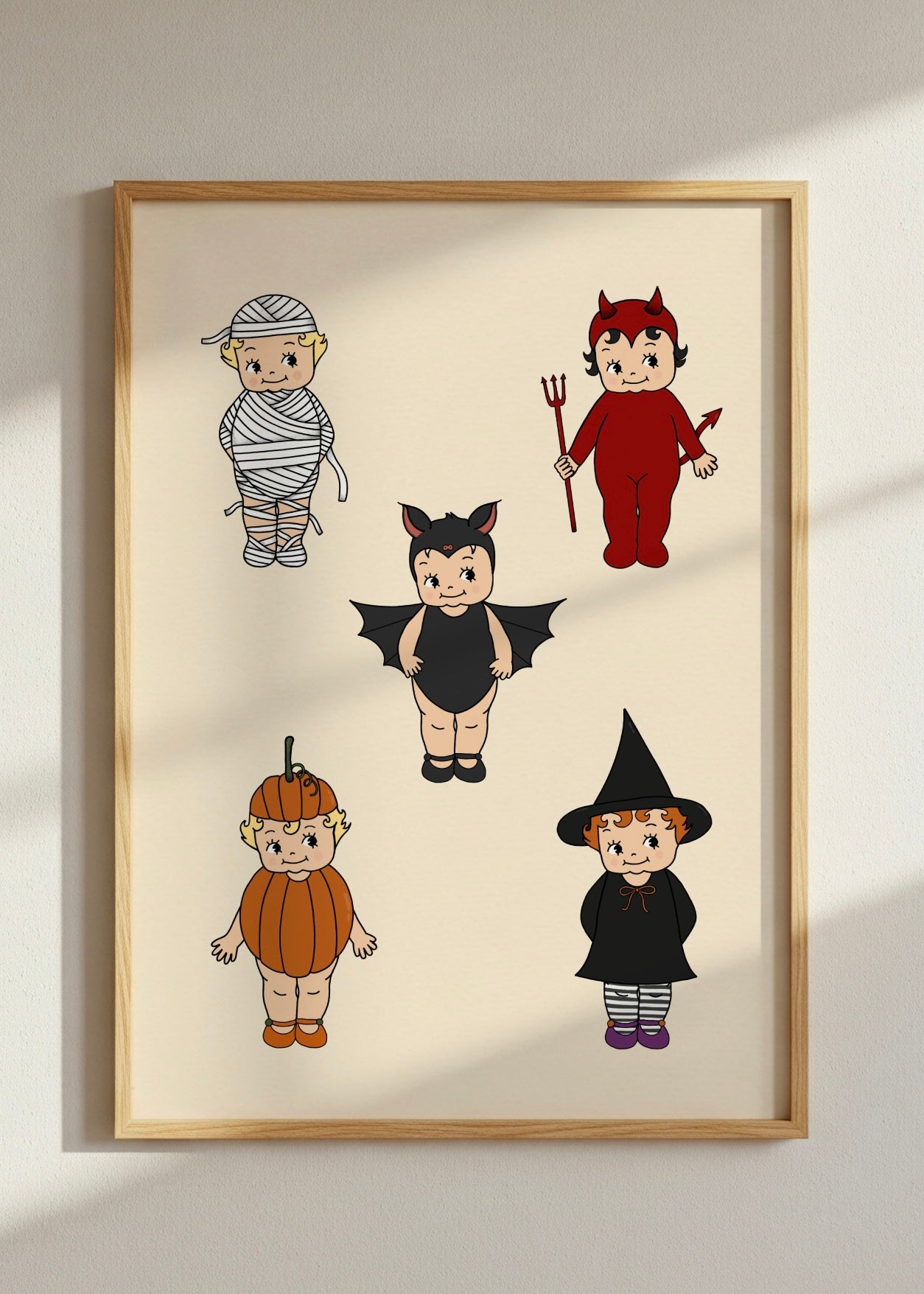 Sonny Kewpie Style Halloween Costume Print