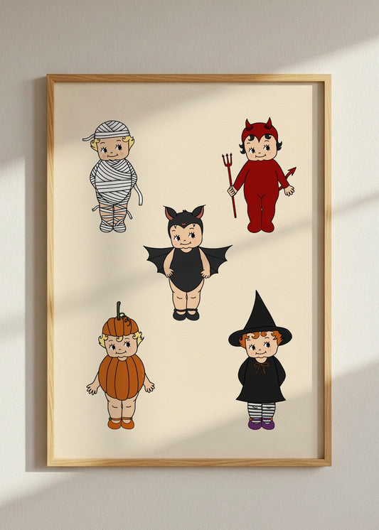 Sonny Kewpie Style Halloween Costume Print