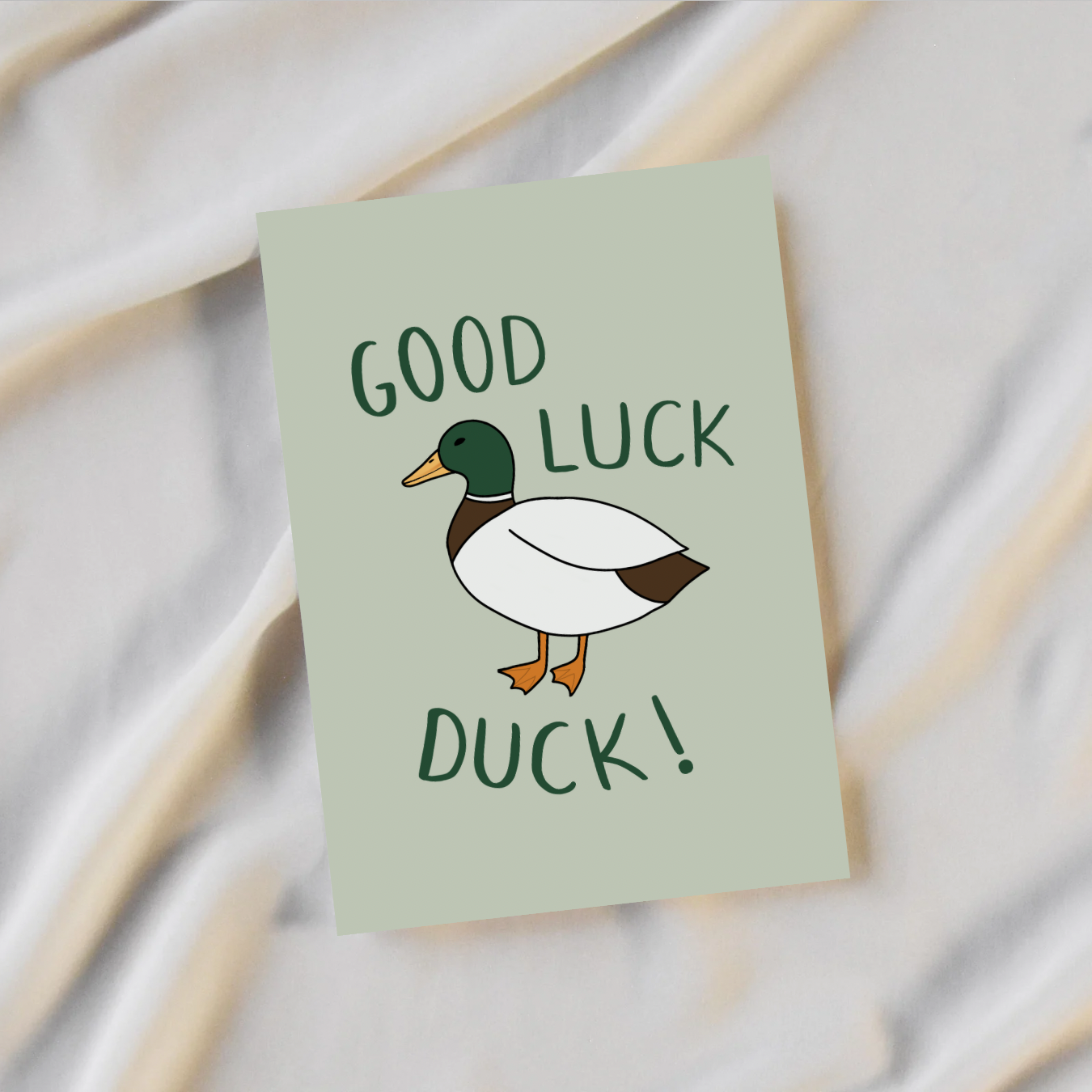 Good Luck Duck Card