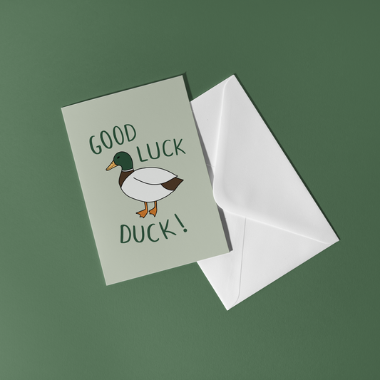Good Luck Duck Card