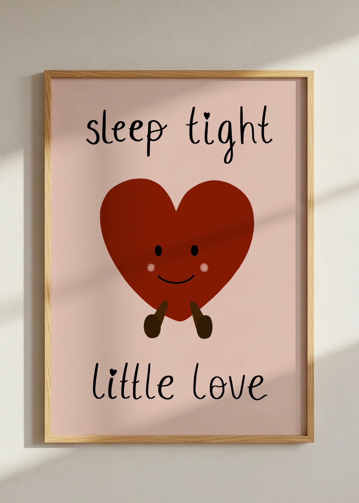 Plushie Sleep Tight Little Love Print