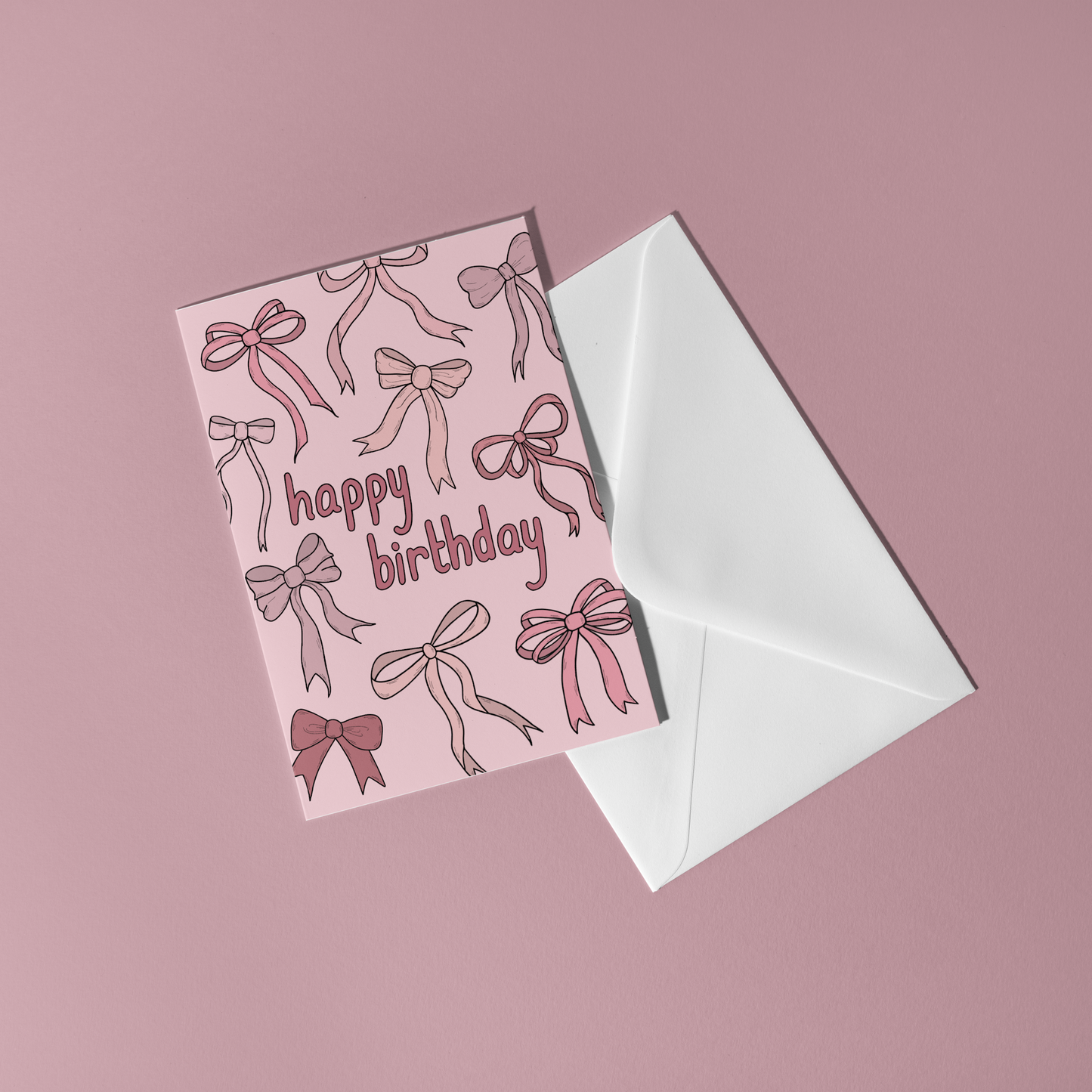 Coquette Bow Birthday Card