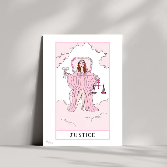 Justice Tarot Poster