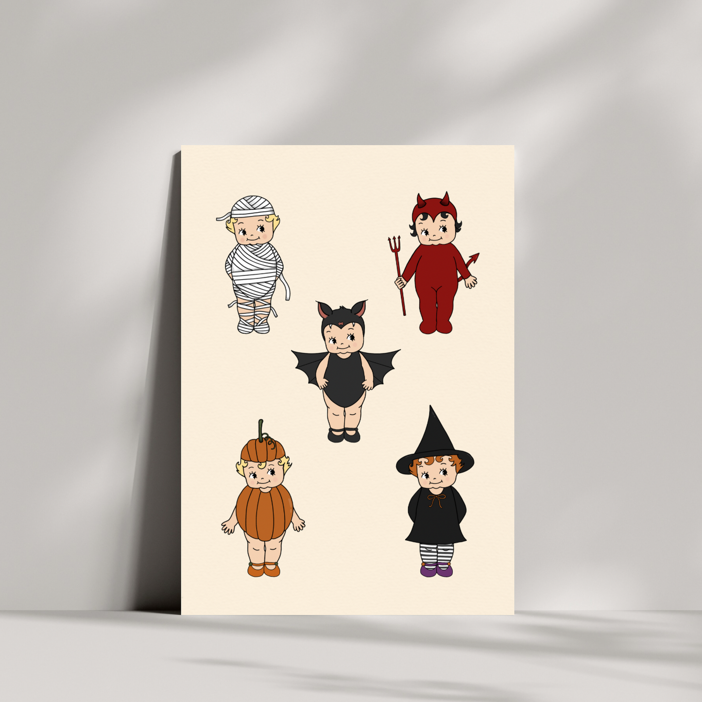 Sonny Kewpie Style Halloween Costume Print