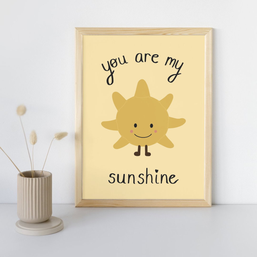 Plushie You Are My Sunshine Print