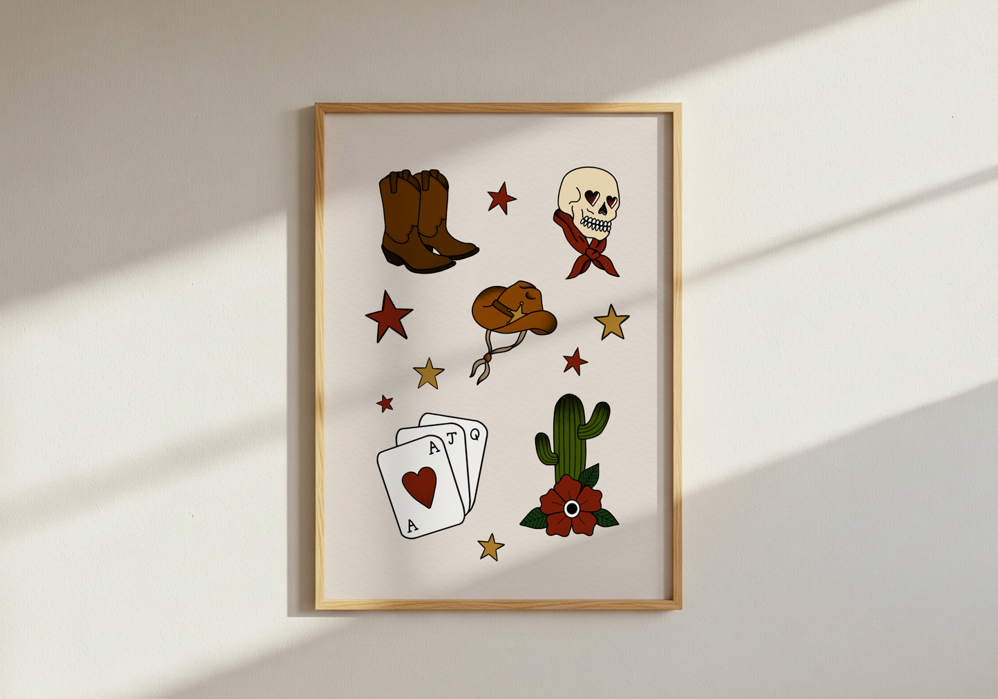 Western Cowboy Flash Print