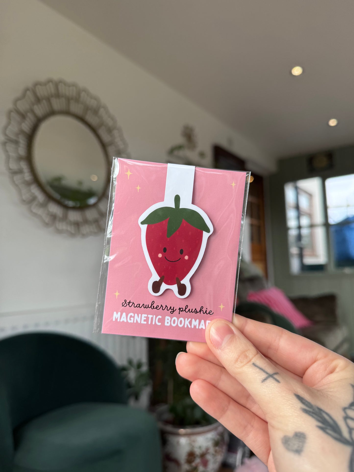 Strawberry Magnetic Bookmark