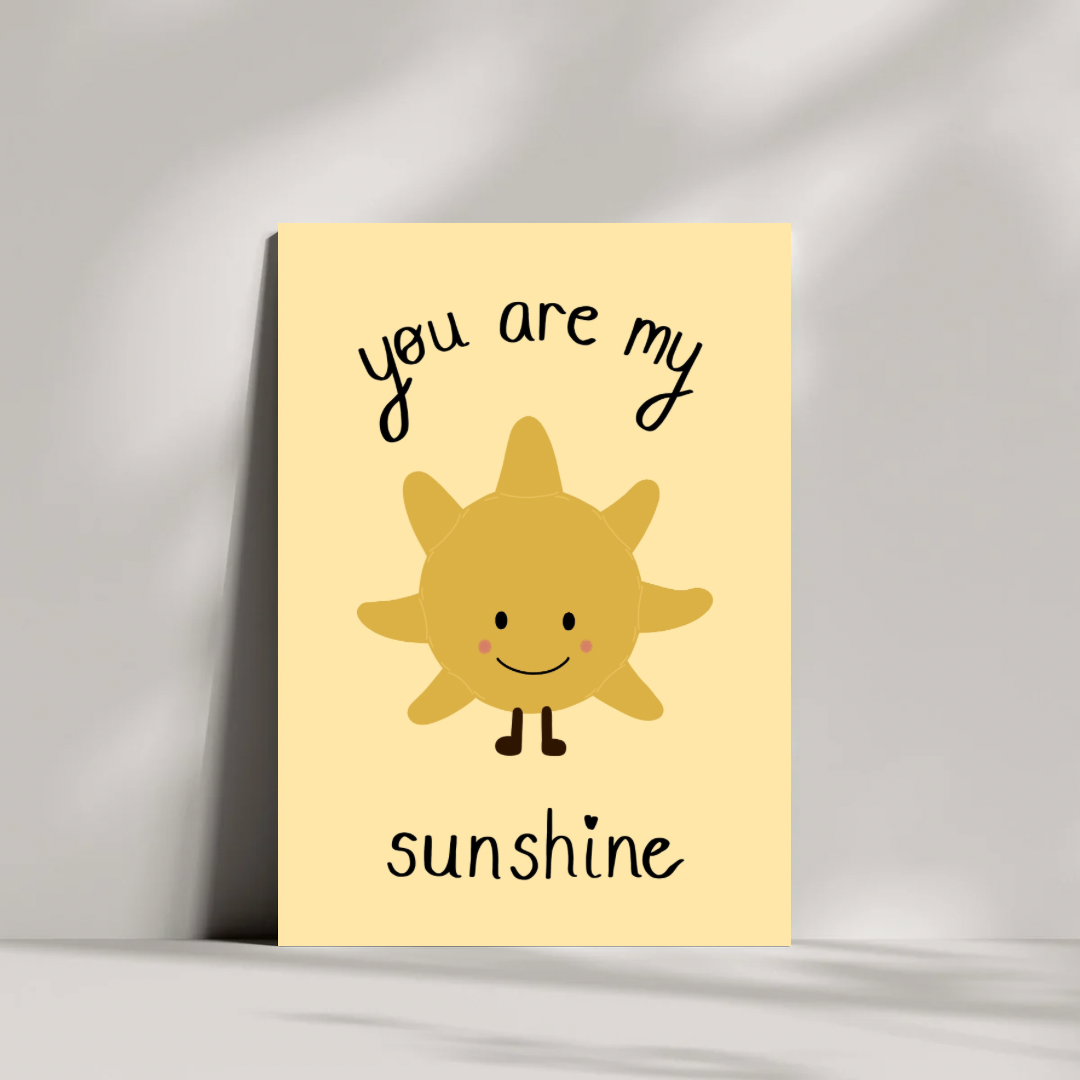 Plushie You Are My Sunshine Print