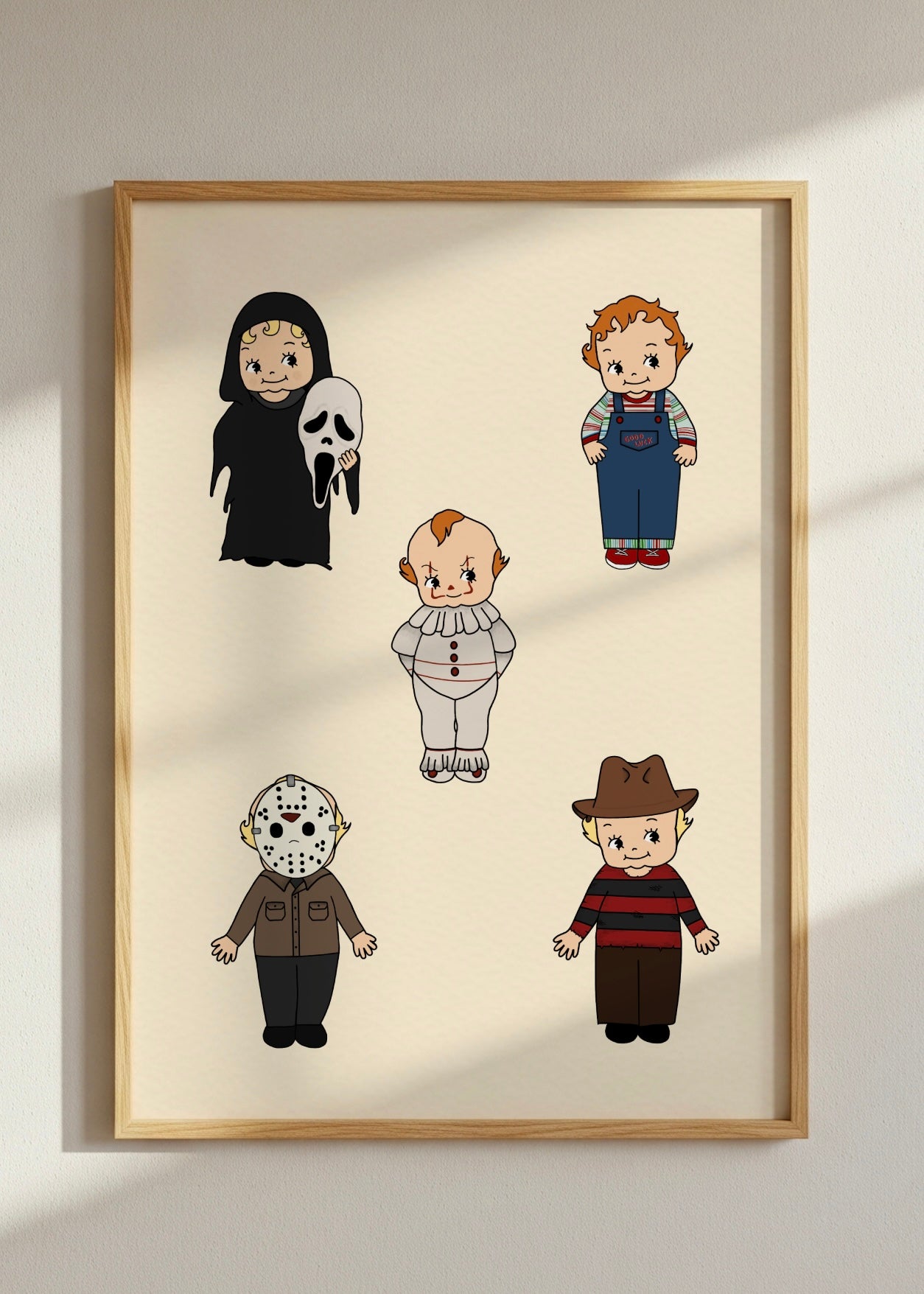 Sonny Kewpie Style Horror Character Print