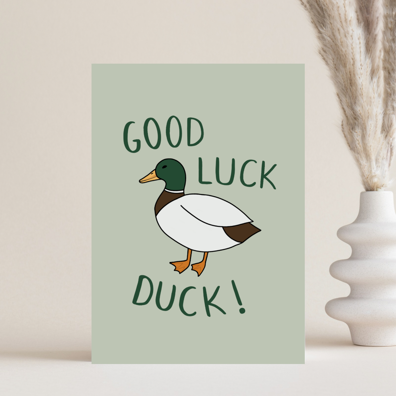 Good Luck Duck Card