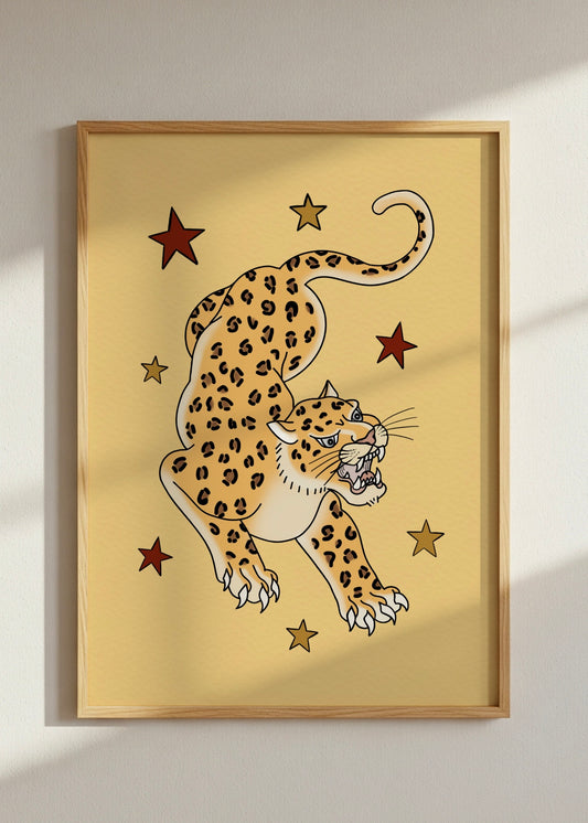 Traditional Style Leopard Print