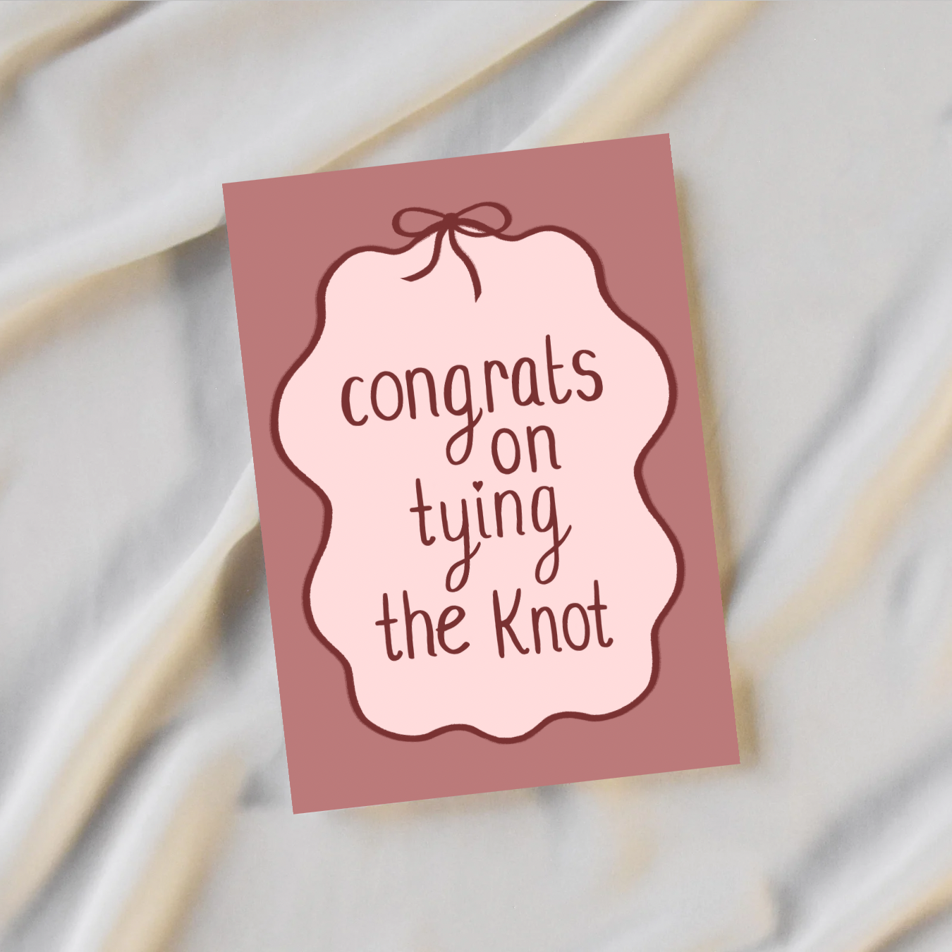 Congrats On Tying The Knot Card