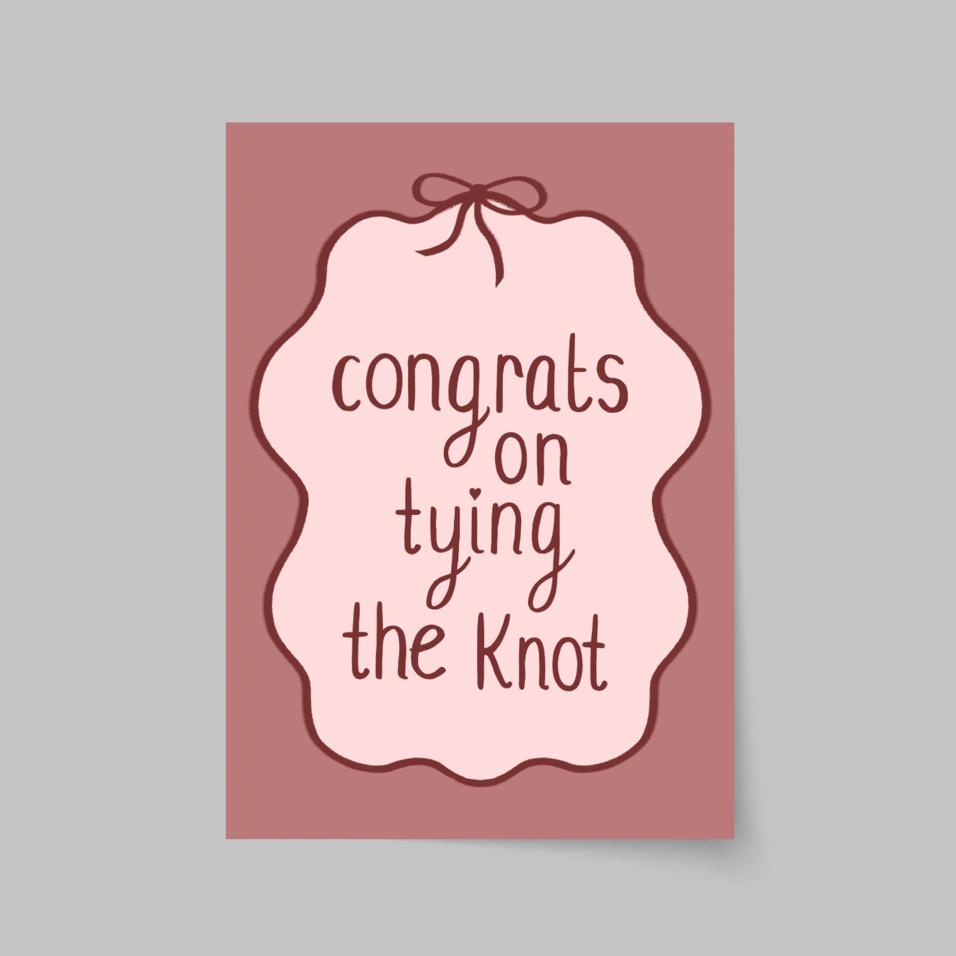 Congrats On Tying The Knot Card