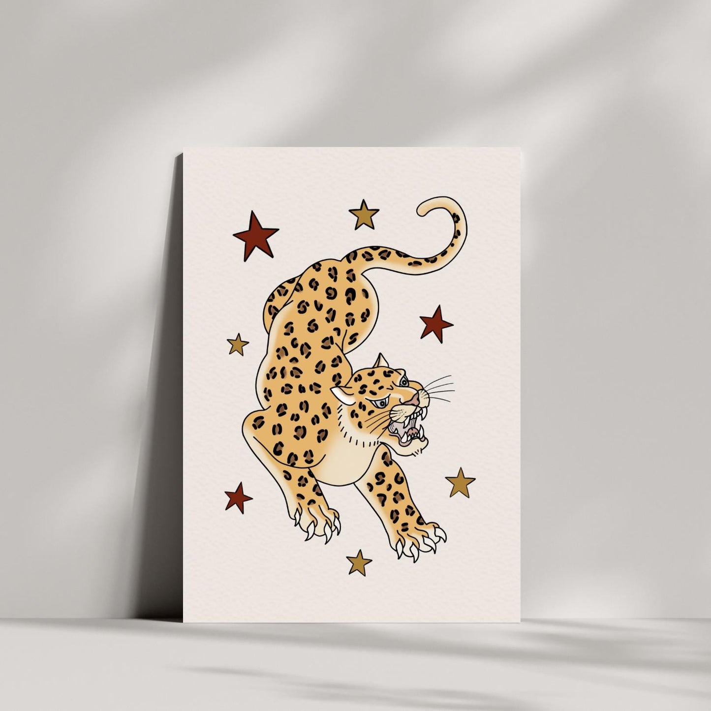 Traditional Style Leopard Print