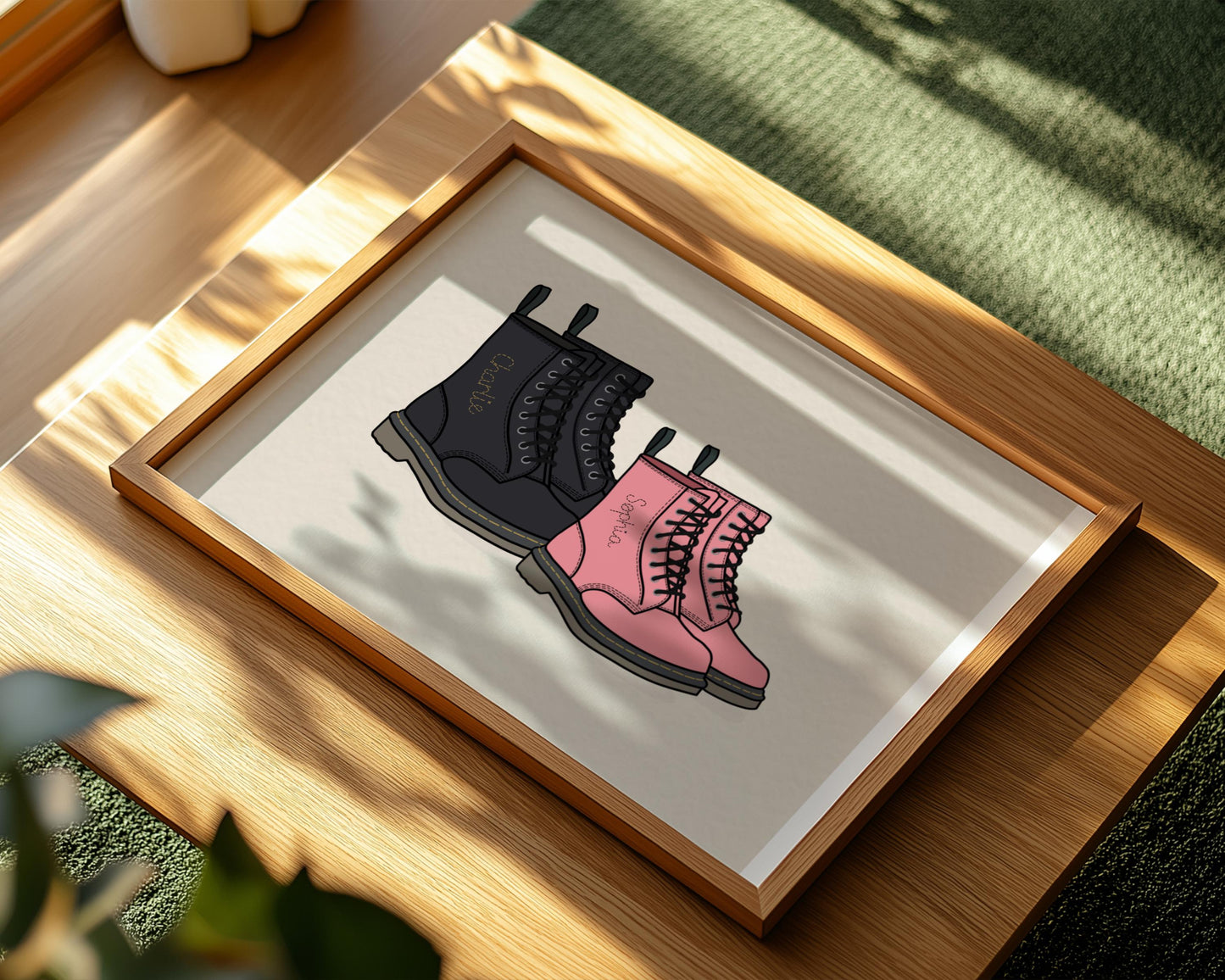Personalised Dr Martens Inspired Boot Print